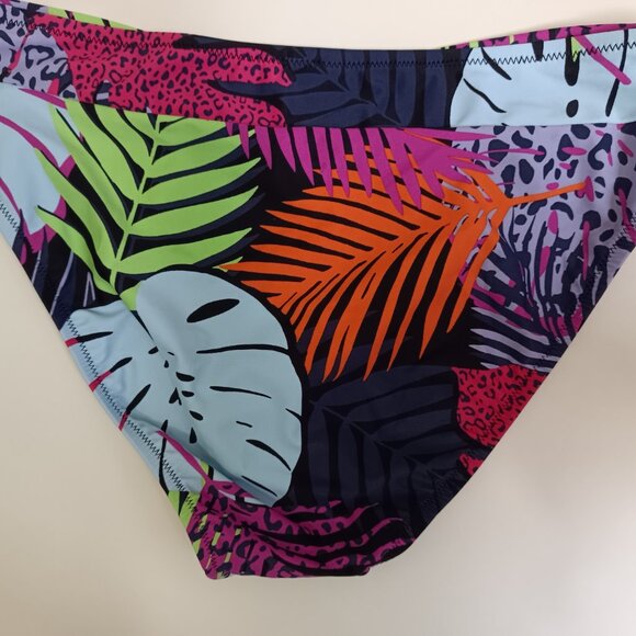 Bar III Womens Palm Prowl High Leg Bi Multi XL - Picture 5 of 5